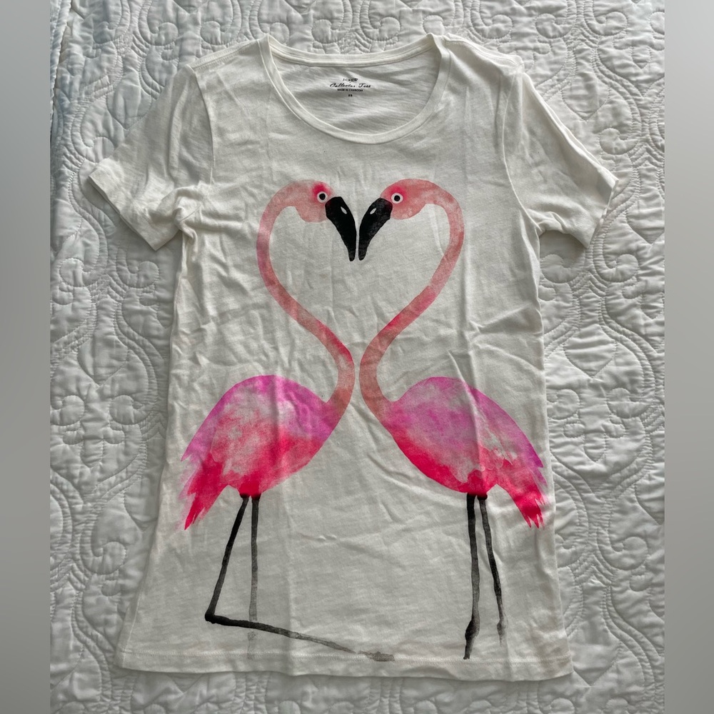 J. Crew Flamingo Collector Tee (size XS)